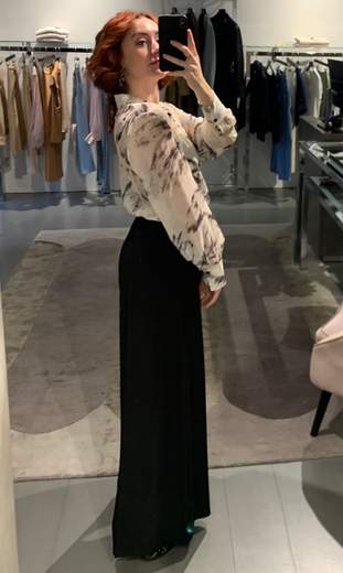 Pantaloni Larghi Elasticizzati Con Fibbia Metallica Giorgia Plus