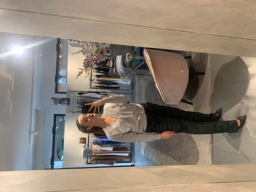 Pantaloni Velluto Nero La Kore