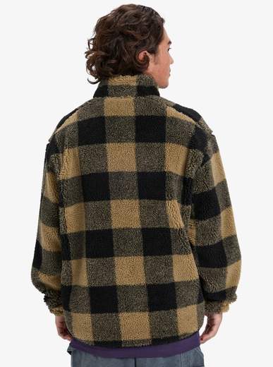 QUICKSILVER FELPA ZIP MERCURY WOODLANDS SHERPA FLEECE