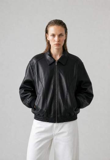 VERTERE BERLIN MERCY FAUX LEATHER JACKET