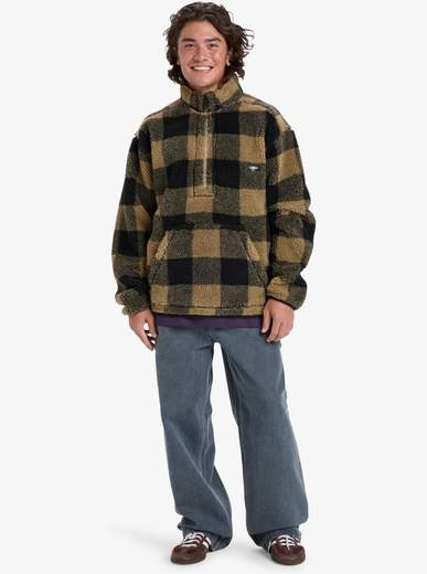 QUICKSILVER FELPA ZIP MERCURY WOODLANDS SHERPA FLEECE