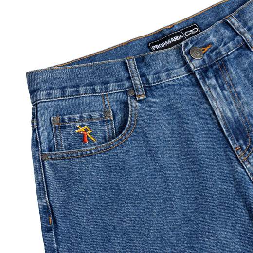 Propaganda Pray Denim Short