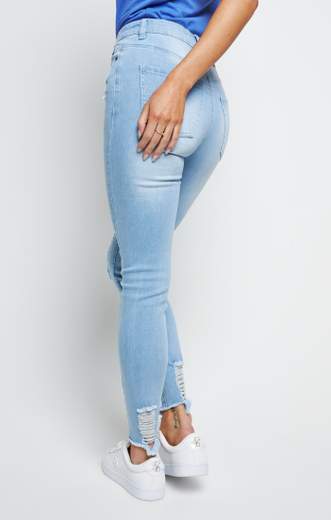SIKSILK JEANS SIKSILK DISTRESSED SKINNY JEANS