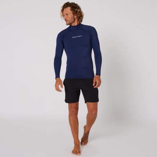 OCEAN&EARTH Mens Script L/S Rash Shirt