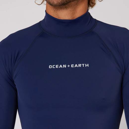 OCEAN&EARTH Mens Script L/S Rash Shirt