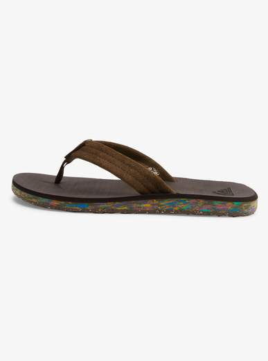 QUICKSILVER FLIP FLOP SANDALS CARVER SUEDE