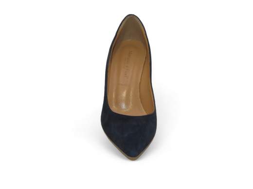 MERCANTE DI FIORI DECOLLETE' CON TACCO 80 MM IN CAMOSCIO