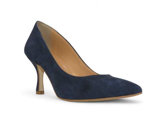 MERCANTE DI FIORI DECOLLETE' CON TACCO 80 MM IN CAMOSCIO