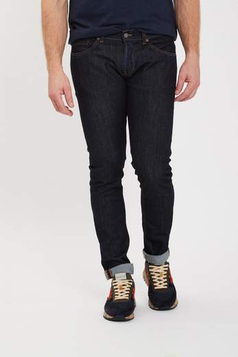 DONDUP JEANS GEORGE SKINNY IN DENIM CACHEMIRE STRETCH