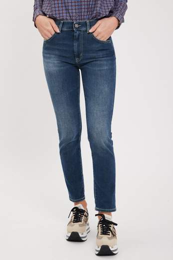 DONDUP JEANS DAILA SLIM IN DENIM STRETCH