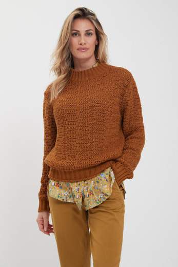 ALPHA STUDIO MAGLIA GIROCOLLO PUNTO ASTRATTO