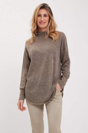 ALPHA STUDIO MAGLIA LUPETTO MANICA LUNGA OVER