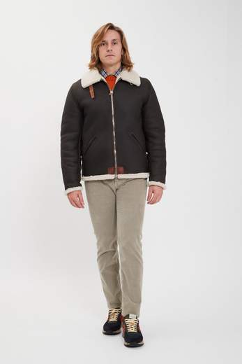 STEWART GIUBBINO SHEARLING SPANISH MERINO