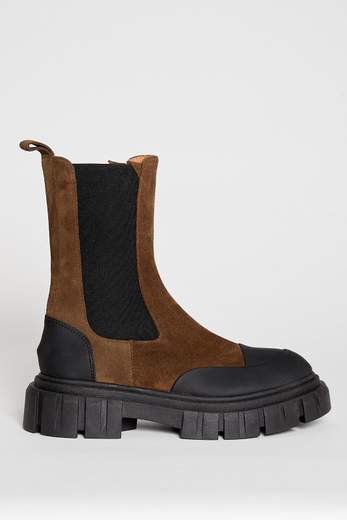 BERVICATO STIVALETTO SCAMOSCIATO