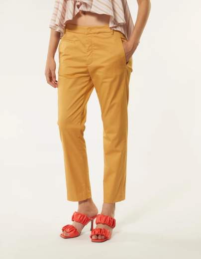 DONDUP PANTALONE ARIEL 27 INCHES CARROT IN RASO