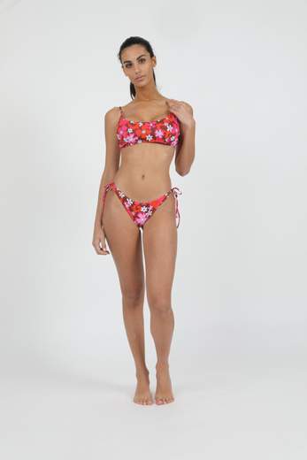 MC2 SAINT BARTH BIKINI BRALETTE CON STAMPA FLOREALE