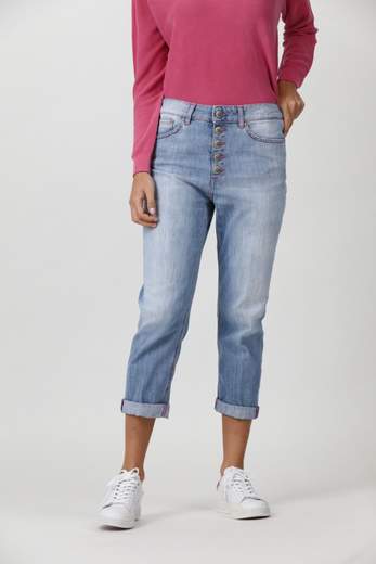 DONDUP JEANS KOONS LOOSE IN DENIM STRTECH