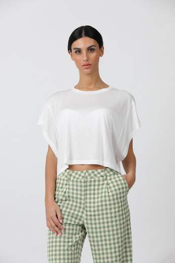 DONDUP T-SHIRT OVER IN VISCOSA