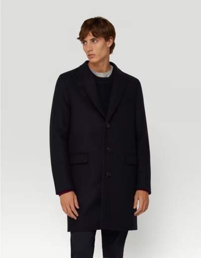 DONDUP CAPPOTTO MONOPETTO IN PANNO