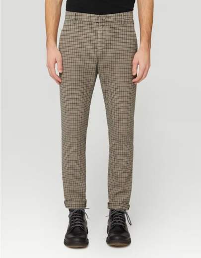 DONDUP PANTALONE GAUBERT SLIM IN CHECK