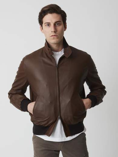 Blouson Stewart En Cuir 3/4 - Taille 3 En 1, Occasion Très Bon état