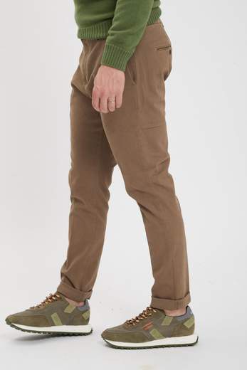 DONDUP PANTALONE JOE CARROT IN COTONE