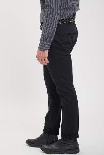 DONDUP PANTALONI GAUBERT SLIM IN LANA