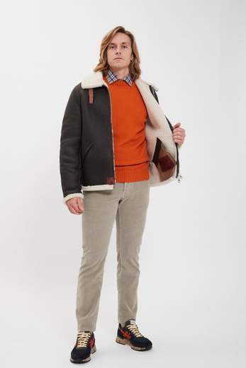 STEWART GIUBBINO SHEARLING SPANISH MERINO
