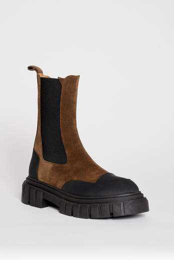 BERVICATO STIVALETTO SCAMOSCIATO