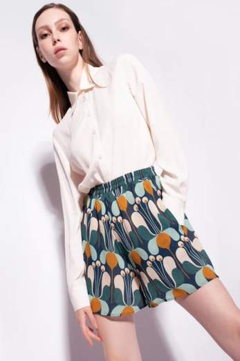 PINKO SMORZARE 37 CAMICIA CREPE