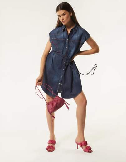 DONDUP ABITO SMANICATO IN DENIM