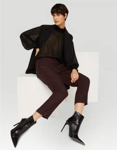 DONDUP PANTALONE ARIEL CARROT IN LANA