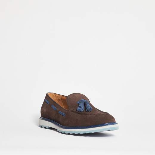 LO.WHITE MOCASSINO IN SUEDE