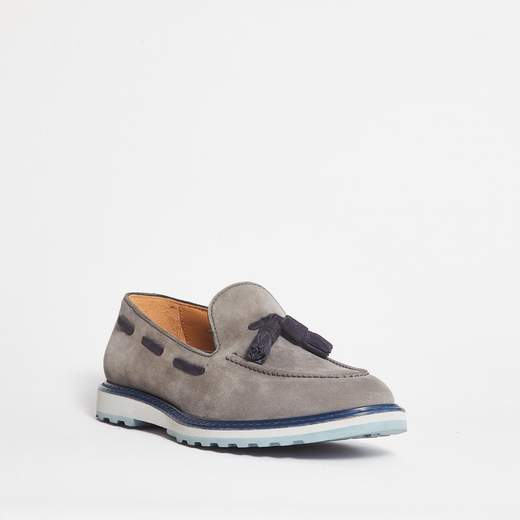 LO.WHITE MOCASSINO IN SUEDE