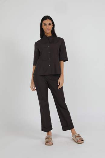 ASPESI CAMICIA AMPIA IN POPELINE