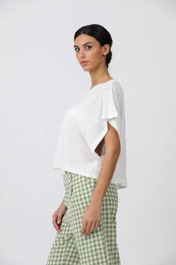 DONDUP T-SHIRT OVER IN VISCOSA