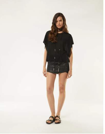 DONDUP T-SHIRT OVER IN VISCOSA