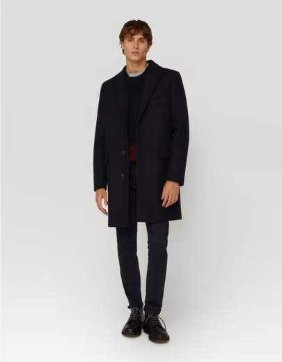 DONDUP CAPPOTTO MONOPETTO IN PANNO