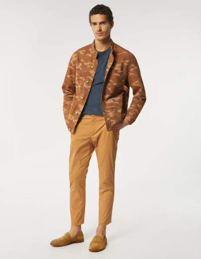 DONDUP PANTALONE ALFREDO SLIM IN POPELINE