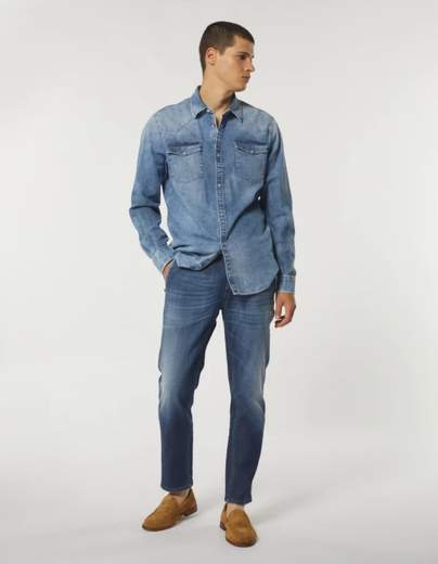 DONDUP PANTALONE PABLO REGULAR IN DENIM STRETCH