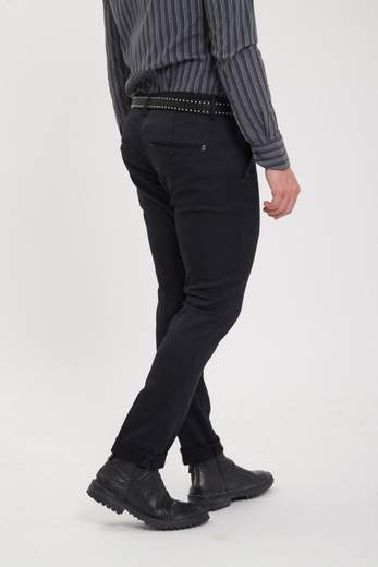 DONDUP PANTALONI GAUBERT SLIM IN LANA