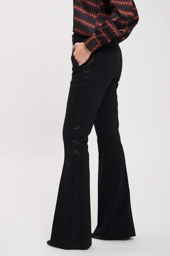 DONDUP PANTALONE LEXI A ZAMPA IN LANA