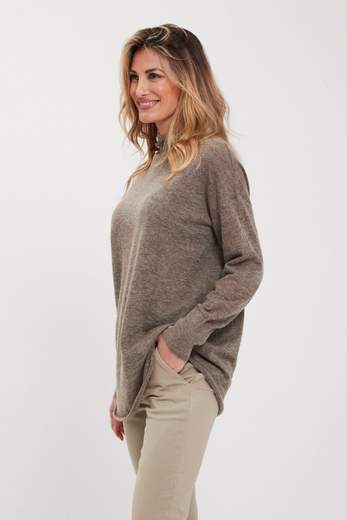 ALPHA STUDIO MAGLIA LUPETTO MANICA LUNGA OVER