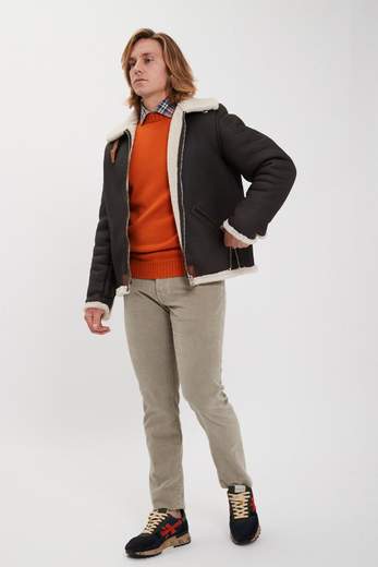 STEWART GIUBBINO SHEARLING SPANISH MERINO