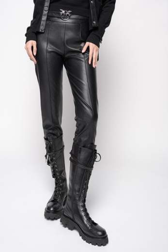 PINKO CAMPUS PANTALONE SIMILPELLE