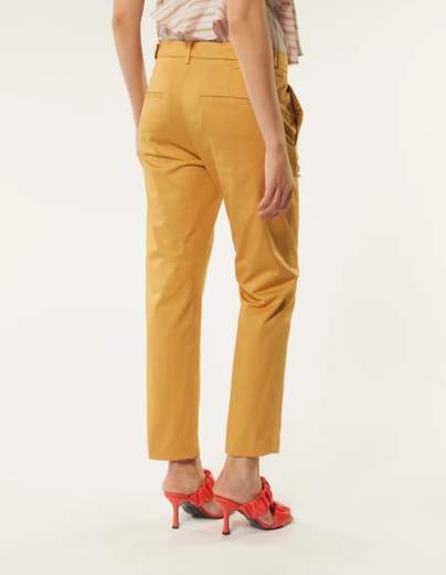 DONDUP PANTALONE ARIEL 27 INCHES CARROT IN RASO