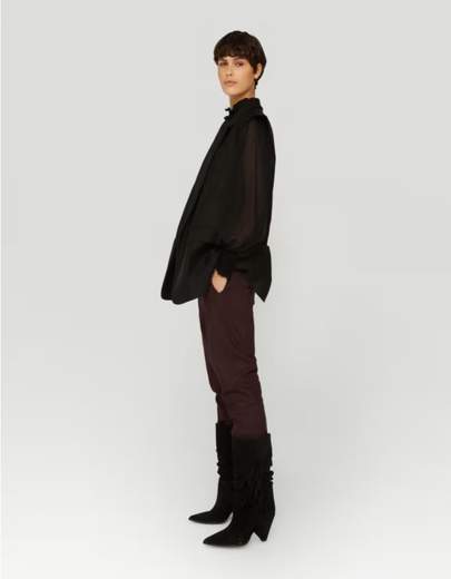 DONDUP PANTALONE ARIEL CARROT IN LANA