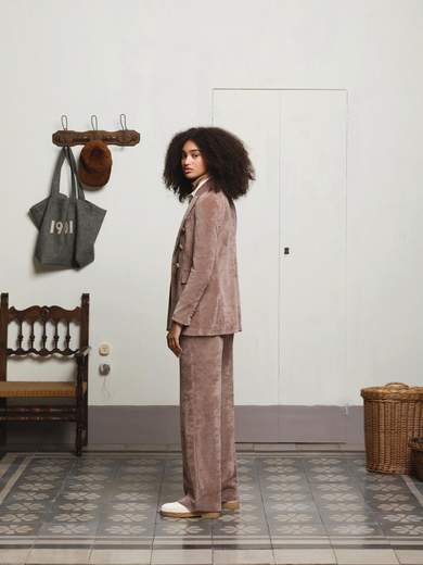 CIRCOLO 1901 PANTALONE VITA ALTA VELOUR