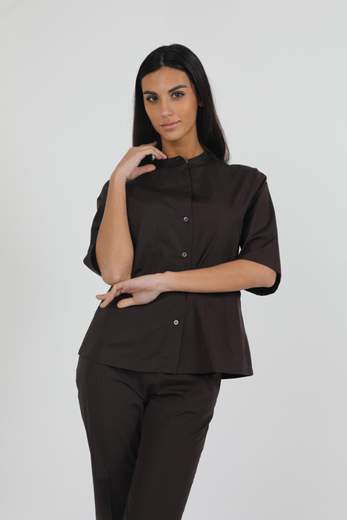 ASPESI CAMICIA AMPIA IN POPELINE