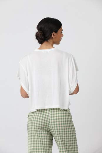 DONDUP T-SHIRT OVER IN VISCOSA